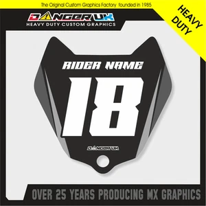 REVVI 18 ZOLL INDIVIDUELLE VORDERE NUMMERNTAFEL GRAFIK AUFKLEBER AUFKLEBER - Bild 1 von 15