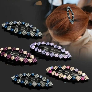 Temperament Bang BB Clip Side Clip Hair Hoop 2025 Hairware Rhinestone-Embedded - Picture 1 of 28
