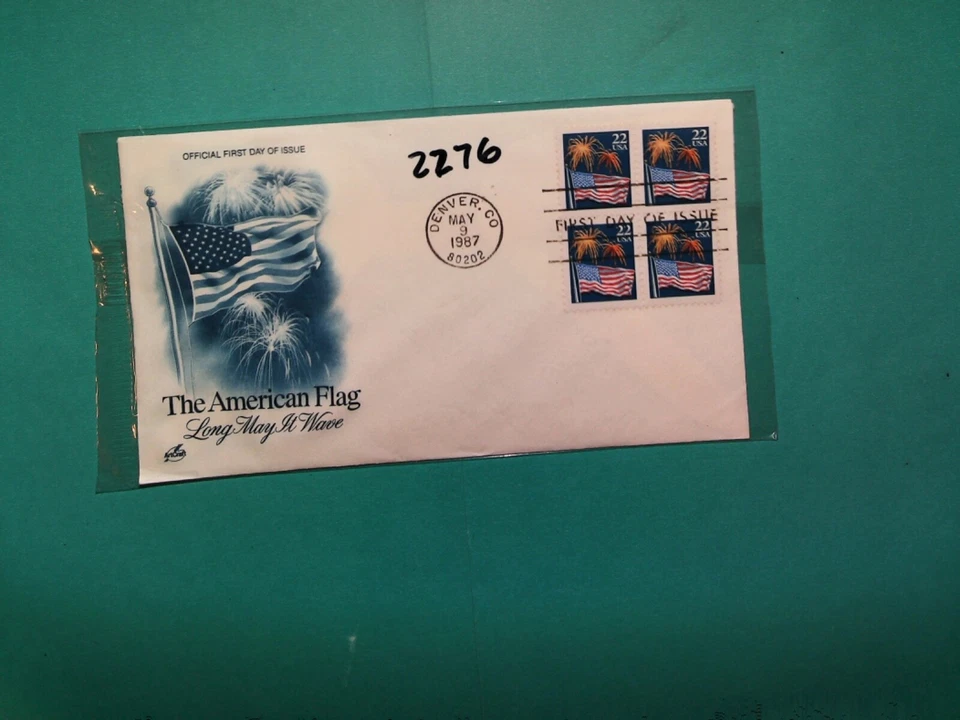 U. S.Stamp FDC- 2276 - U. S. Flag  - ArtCraft cachet- comb. shipping - Image 1 of 1
