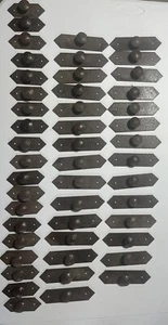 Hand Forged Steel Custom Welded Black Drawer Pulls Lot 29 Large 19 Small Rustic - Picture 1 of 7