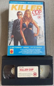 KILLER COP Big Box Ex Rental VHS Video 1986 CLAUDIO CASSINELLI ARTHUR KENNEDY - Picture 1 of 18