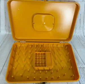Vintage Plastic Wil-Hold Wilson Yellow Sewing Box - Picture 1 of 8