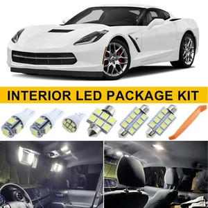 6PCS 6K Xenon White Interior LED Light Package Kit For Chevy Corvette 2005-2012 - Picture 1 of 11