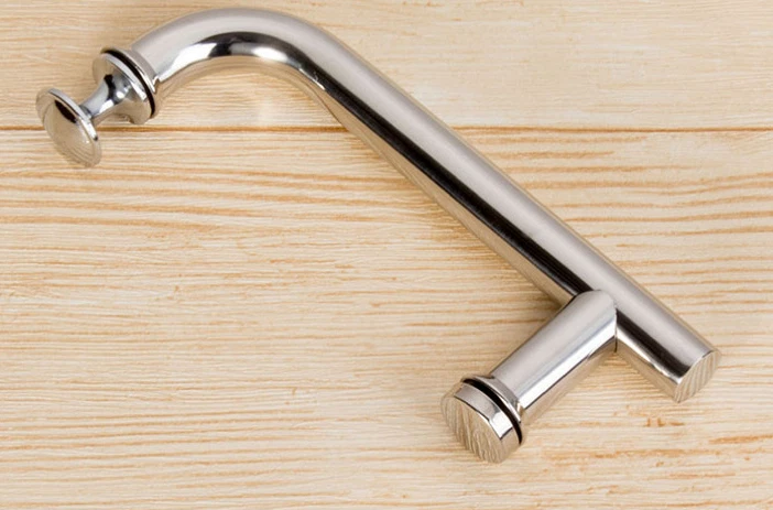 SHOWER DOOR HANDLE BAR 145mm HOLE TOHOLE STAINLESS STEEL CHROME FINISH ENCLOSURE