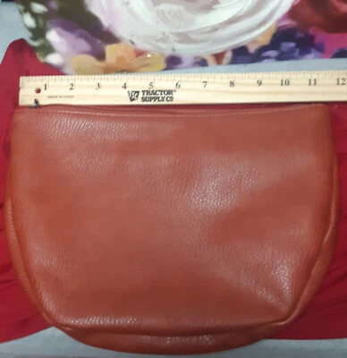  By Anthropologie Brown Bag Purse Cosmetic Makeup - Image 1 of 4