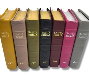 Biblia Chica Reina Valera 1960 Piel ABBA Genuina 100% - Foto 1 di 87