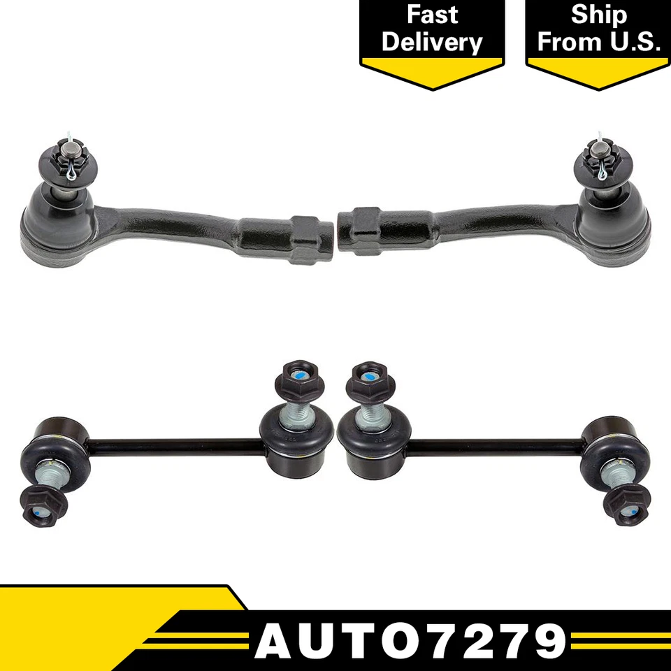 Barra estabilizadora de extremo de barra estabilizadora delantera Mevotech 4 piezas para Hyundai Genesis 2009-2012 Foto 1 de 4