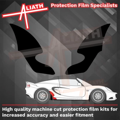 Se adapta a Lotus Elise S3 Cup Racer Arch NEGRO Piedra Protector Pintura Película de Protección - Imagen 1 de 4