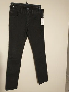 GAP Kids Denim Girls Stretch Skinny Pants Black Size 10 - Picture 1 of 7