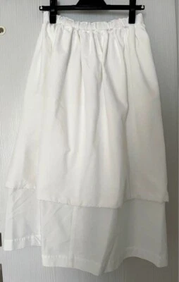 Falda acampanada lisa COMME des GARCONS para mujer talla S poliéster blanca Foto 1 de 4