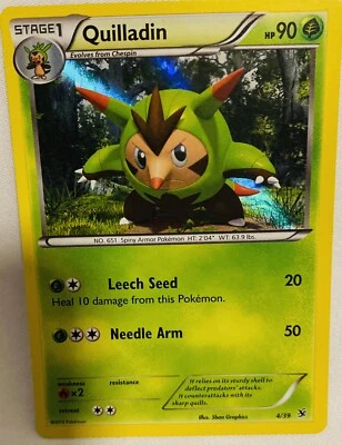 Authentic Quilladin Pokemon Card New - Image 1 of 2