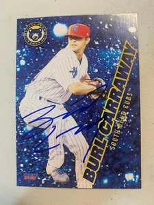 Burl Carraway 2021 Signed South Bend Team Card In Person - Picture 1 of 1