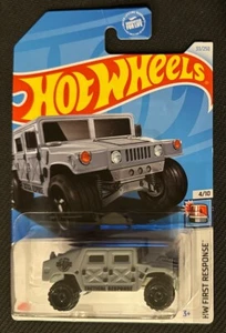 Hot Wheels Gray Humvee 1:24 Diecast HW First Response 4/10 New 2021 - Picture 1 of 4