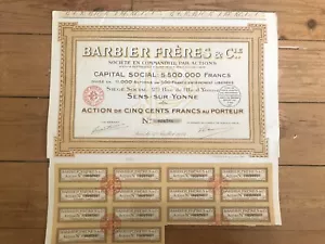 BARBIER FRERES (SENS S/YONNE 89) (F4) - Foto 1 di 1