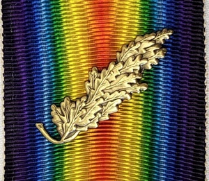 1 x WW1 Replica Mention in Despatches oak leaf badge for medal - Picture 1 of 5