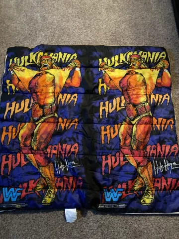 WWF 1991 Hulk Hogan Sleeping Bag Vtg Cover