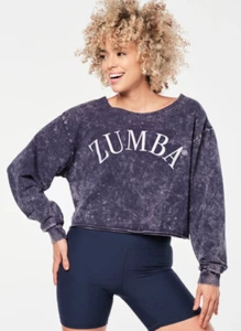 Zumba Prep Crop Sweatshirt - Z1T000677 - S - Picture 1 of 3