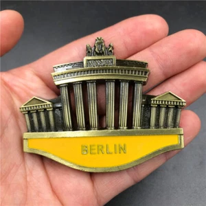 Pegatina de refrigerador de recuerdo de viaje con imanes de metal para nevera de Berlín Alemania - Imagen 1 de 2