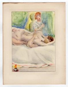 Lithographie érotique 1934-35 Mariette Lydis /Bpat3 - Picture 1 of 1
