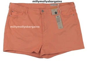 M&S Womens Marks and Spencer Sculpt & Lift Orange Shorts Size 24 zz - Picture 1 of 8