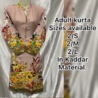 Pakistani Designer Adult Kurta In Kaddar Material! **SALE**