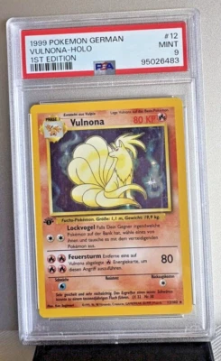 Vulnona - 1999 Base 1st Edition German Holo (12/102) - PSA 9 Mint - Ninetales - Image 1 of 4