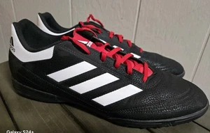 Adidas Goletto 6 Negro Blanco Rojo Césped Botines de Fútbol Zapatos G26369 Hombres Talla 12 - Imagen 1 de 6