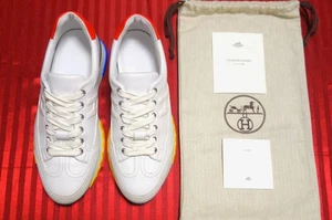 Hermes H Motif Leather Sneakers Trail 40 (Japanese Size - Picture 1 of 5