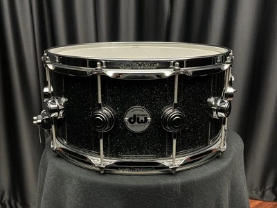 DW 6.5×14 Drum Workshop Collector’s Pure Maple SSC Black Ice Snare Drum - Image 1 of 4