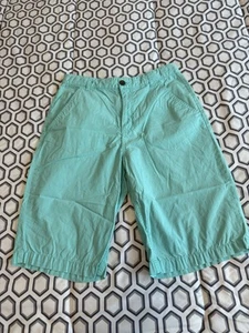 Old navy 100% cotton chino shorts Turquoise Size 16 Regular Standard boys 2.5 7@ - Picture 1 of 11