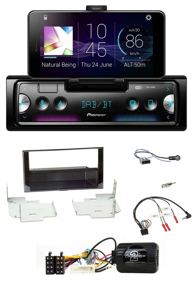 Pioneer USB Lenkrad Bluetooth DAB Autoradio für Nissan Micra 2013-2017 piano - Bild 1 von 4