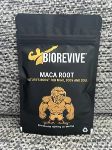BioRevive Maca Root 60 Capsules 1000mg Per Serving New Free Postage - Picture 1 of 5