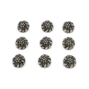 9 boutons en argent boutons traditionnels anciens 800 silver buttons 16,0 mm - Photo 1/9