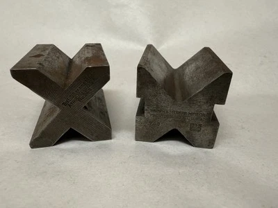 USA Starrett No. 268 y Brown & Sharpe No. Plantillas de bloque en V Machinist 749 Foto 1 de 4