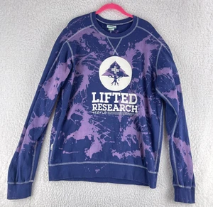 Lifted Research Group LRG Purple Tie Dye Crew Neck Sweater Herren Pullover Gr. L - Bild 1 von 14