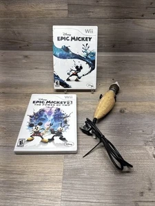 Epic Mickey 1 &2 Power Of Two Paint Brush Controller Tested - Picture 1 of 4