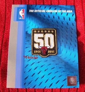 Official NBA 1966 2016 Chicago Bulls 50th Anniversary small black patch - Picture 1 of 2