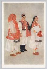 Sestine Croatia, Traditional Zagreb Folk Costume, Zdenka Sertic Vintage Postcard