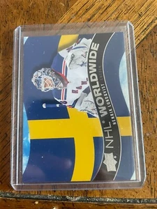 2020-21 Upper Deck Series 1 NHL Worldwide #WW-23 Henrik Lundqvist SWEDEN - Picture 1 of 1