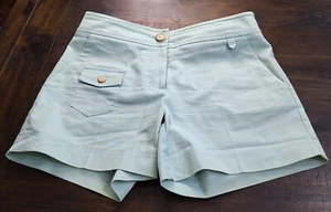 Trina Turk Lt. Seafoam Green Chino Twill Shorts Size 6 - Picture 1 of 11