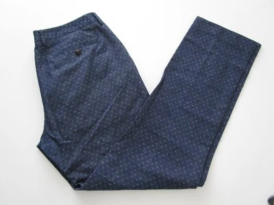 Mens 34x32 Bonobos Slim Cotton Linen blue pants - Image 1 of 4