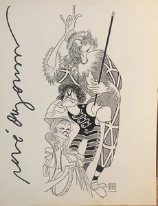 Rene Auberjonois Signed Al Hirschfeld Print - TRICKS - Broadway - Picture 1 of 1