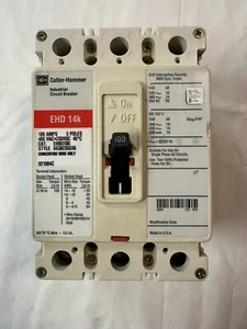 CUTLERHAMMER EHD3100 3-POLIG EHD 14K UNTERBRECHUNGSSCHALTER 100 AMPS 480 VAC (GEBRAUCHT) - Bild 1 von 9