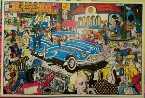 PÓSTER A TODO COLOR ORIGINS OF THE BEAT GENERATION VINTAGE 1972 HECHO EN ESPAÑA - Imagen 1 de 8