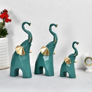 Multicolor Elephant Showpiece Elegant Home & Office Decor for Living Room - Picture 1 of 5