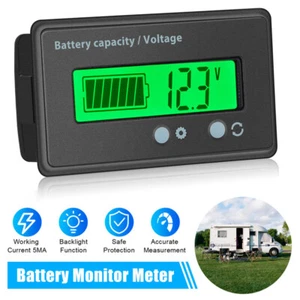 12V/24V/36/48V Battery Status Charge LCD Digital Indicator Monitor Meter Gauge - Picture 1 of 9