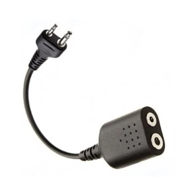 ADAPTOR TO CONNECT MOTOROLA 2 PIN EARPIECE TO 2 PIN ICOM RADIO - Image 1 of 2