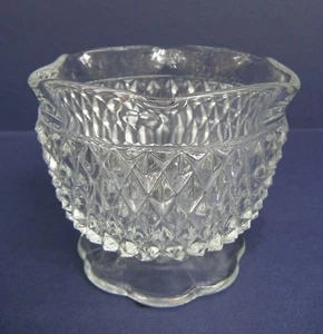 Vintage Brilliant Diamond Point 4” Candle Bowl Indiana Glass - Picture 1 of 4