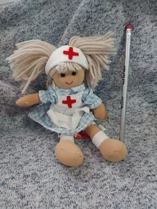 POWELL CRAFT ENGLAND Nurse Rag Doll PL24 2HY - Picture 1 of 4