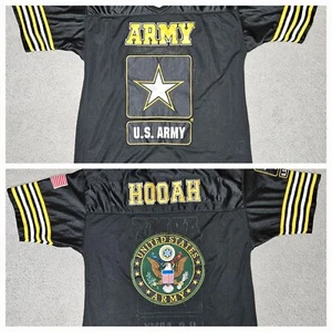 US Army Football Jersey Medium JWM Men Black HOORAH - Picture 1 of 7